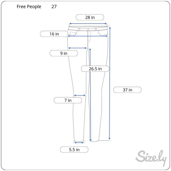 Free People Womens Jeans Blue Denim Cropped Tapered Medium Wash Zip Fly Size 27 - Picture 9 of 9